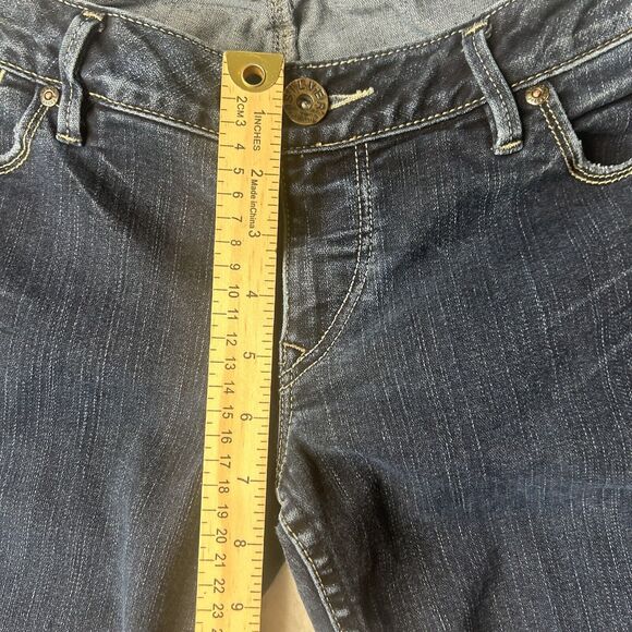 Silver Jeans Women’s34 Santorini Low Rise Ankle Medium Wash Denim Blue Jeans Y2K - Picture 6 of 12